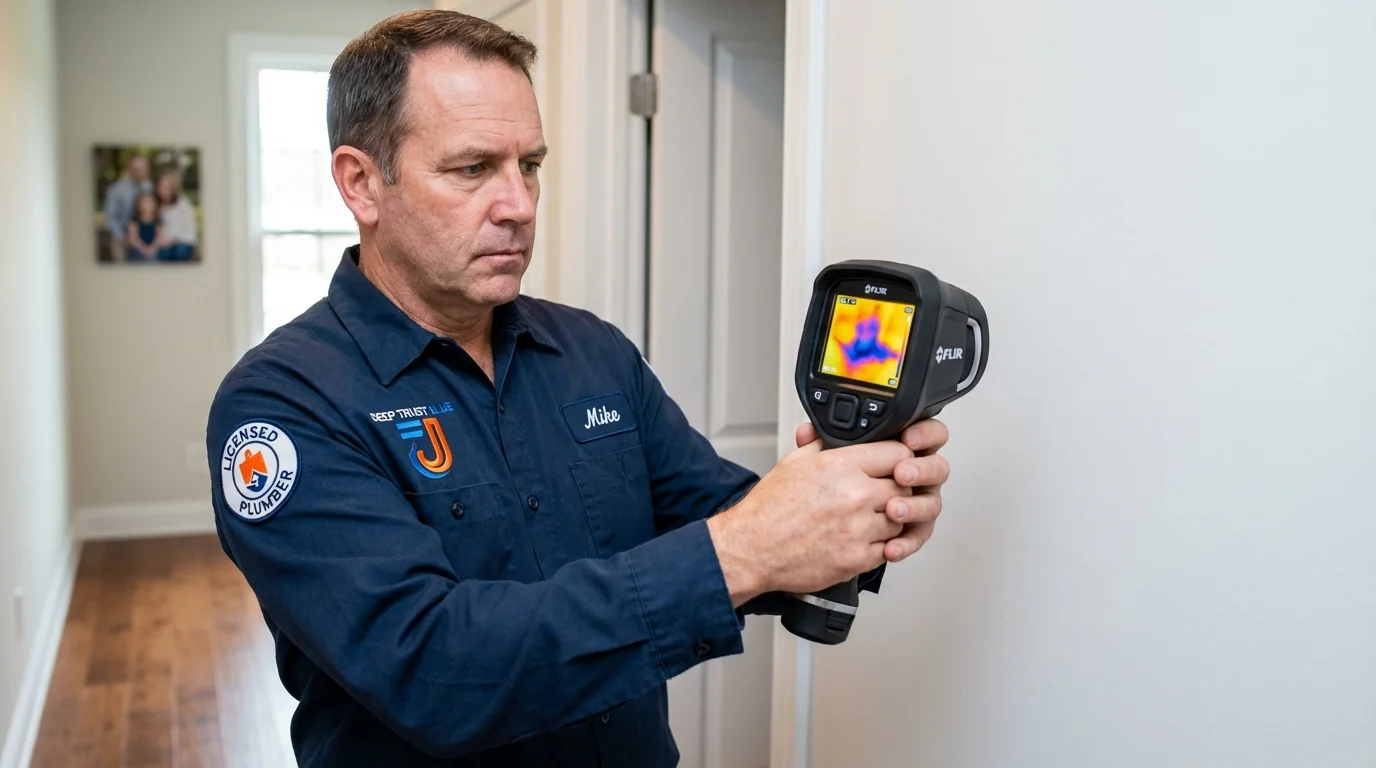 Thermal imaging leak detection by Johns Plumbing LLC in Laytonville